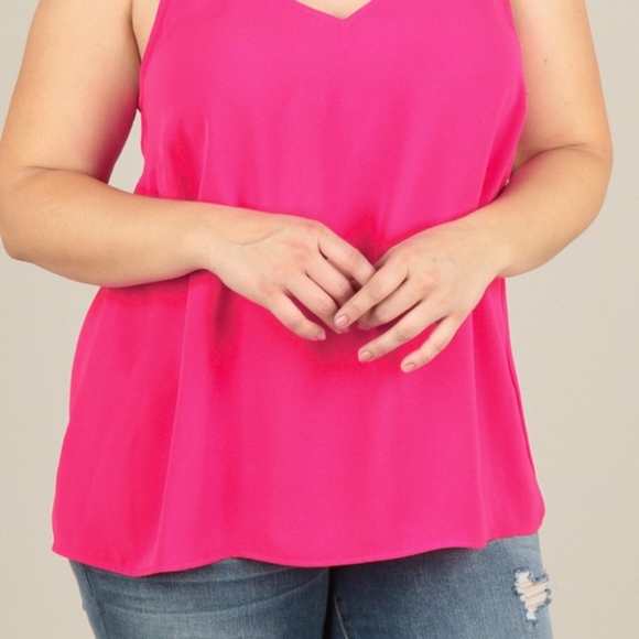 Loose Fit Flowy V Neck Sexy Tank Top - Picture 3 of 5